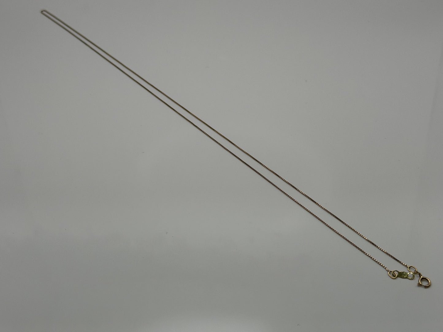 10k Yellow Gold Box Chain. Layering Dainty Chain 22"