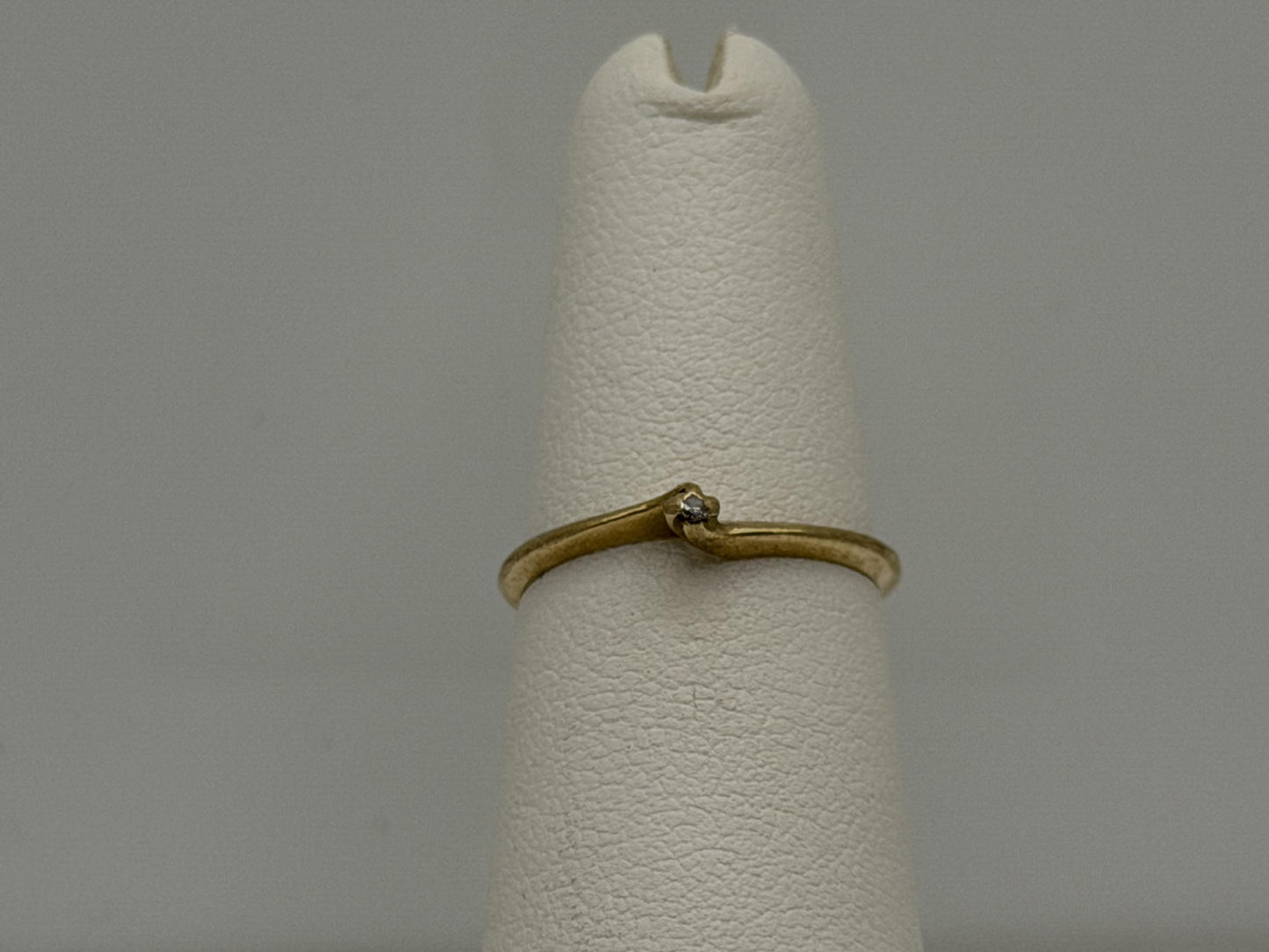 14K Gold Diamond Ring Minimalist Dainty Solitaire love Promise Ring