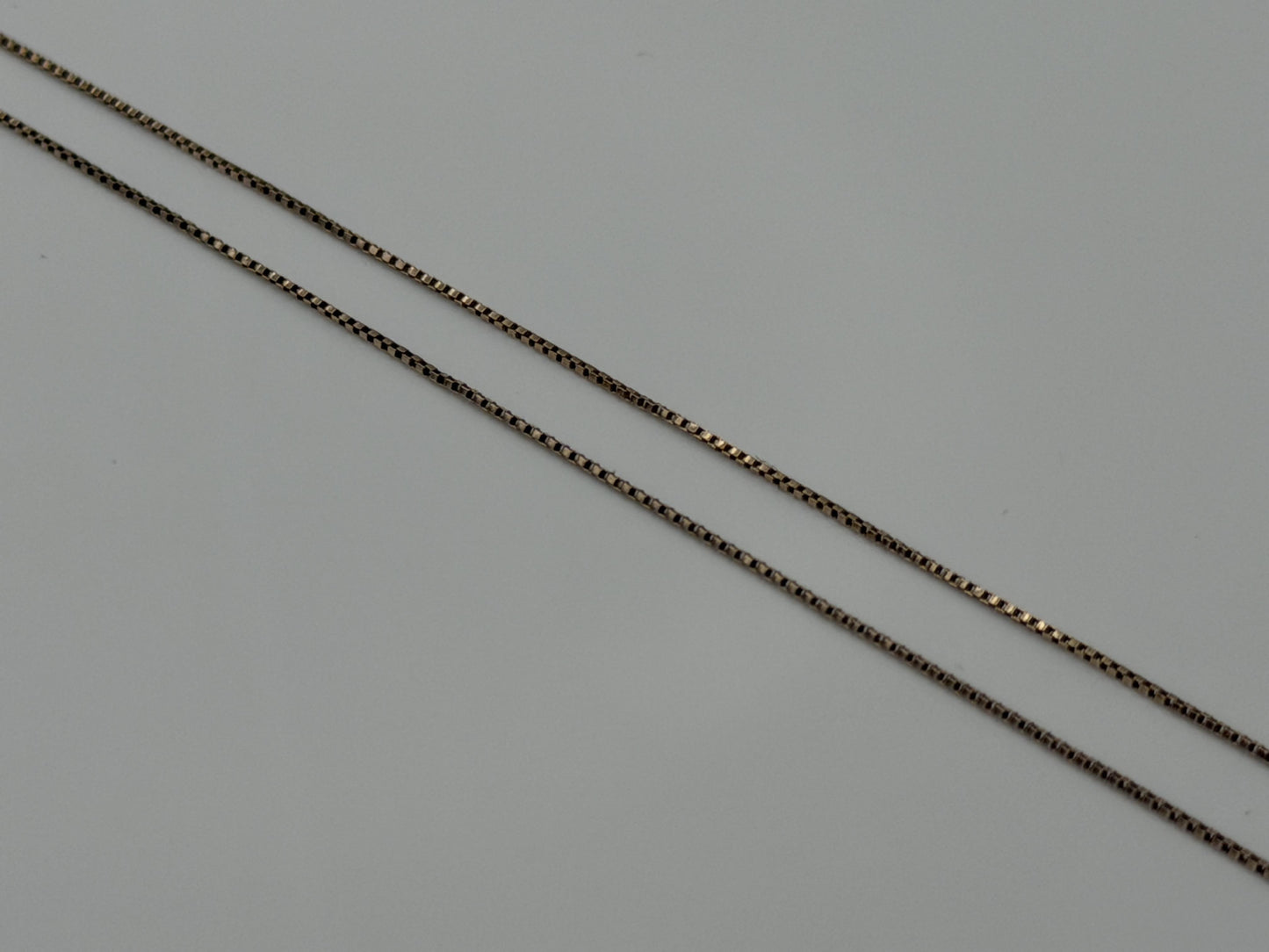 10k Yellow Gold Box Chain. Layering Dainty Chain 22"