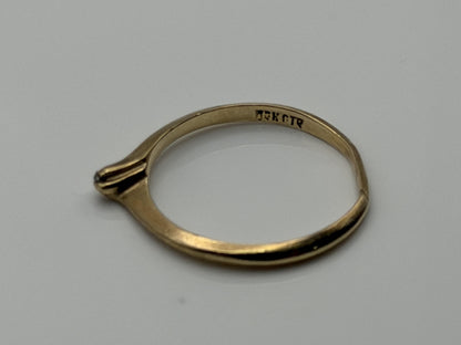 14K Gold Diamond Ring Minimalist Dainty Solitaire love Promise Ring