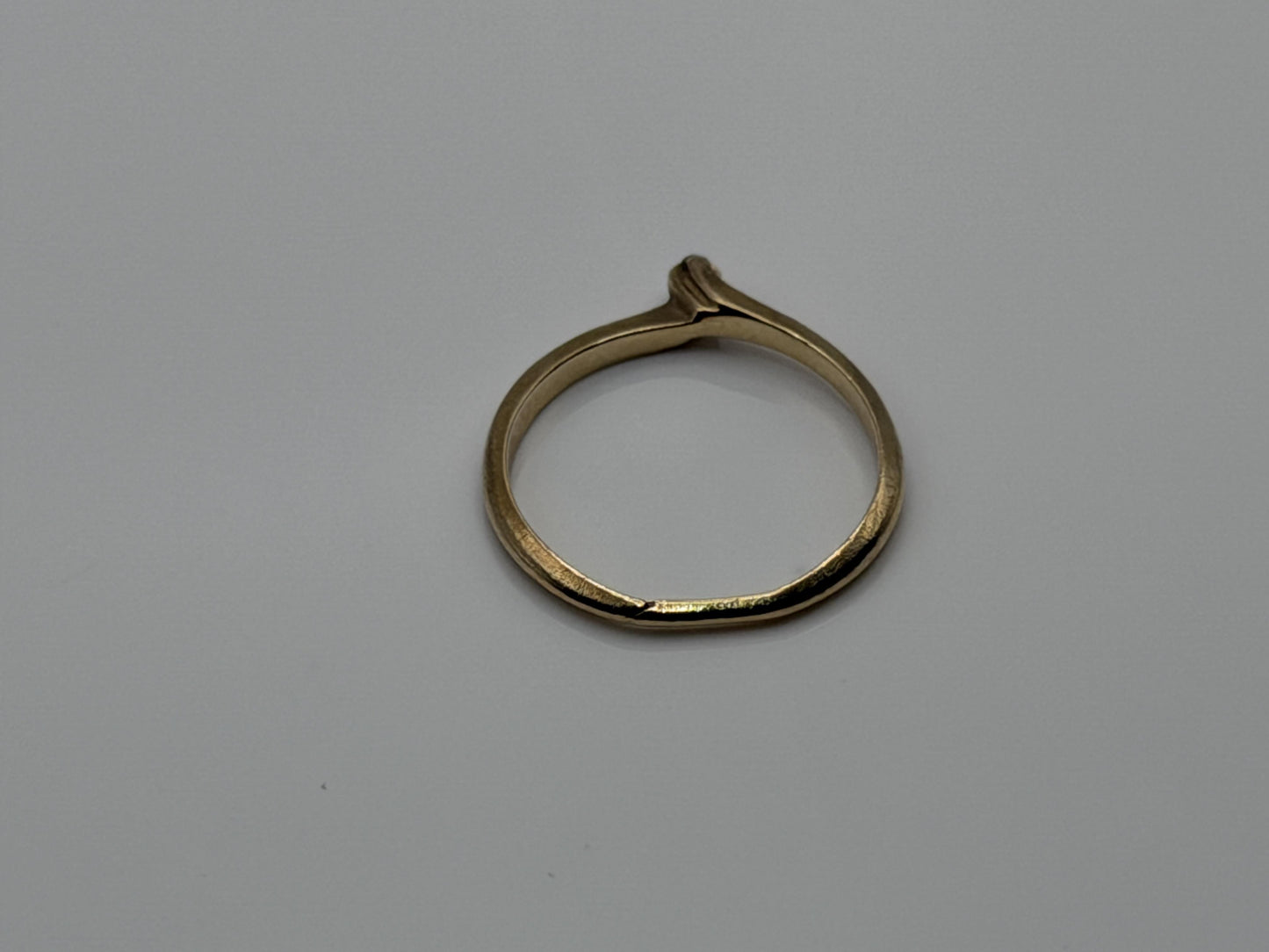 14K Gold Diamond Ring Minimalist Dainty Solitaire love Promise Ring