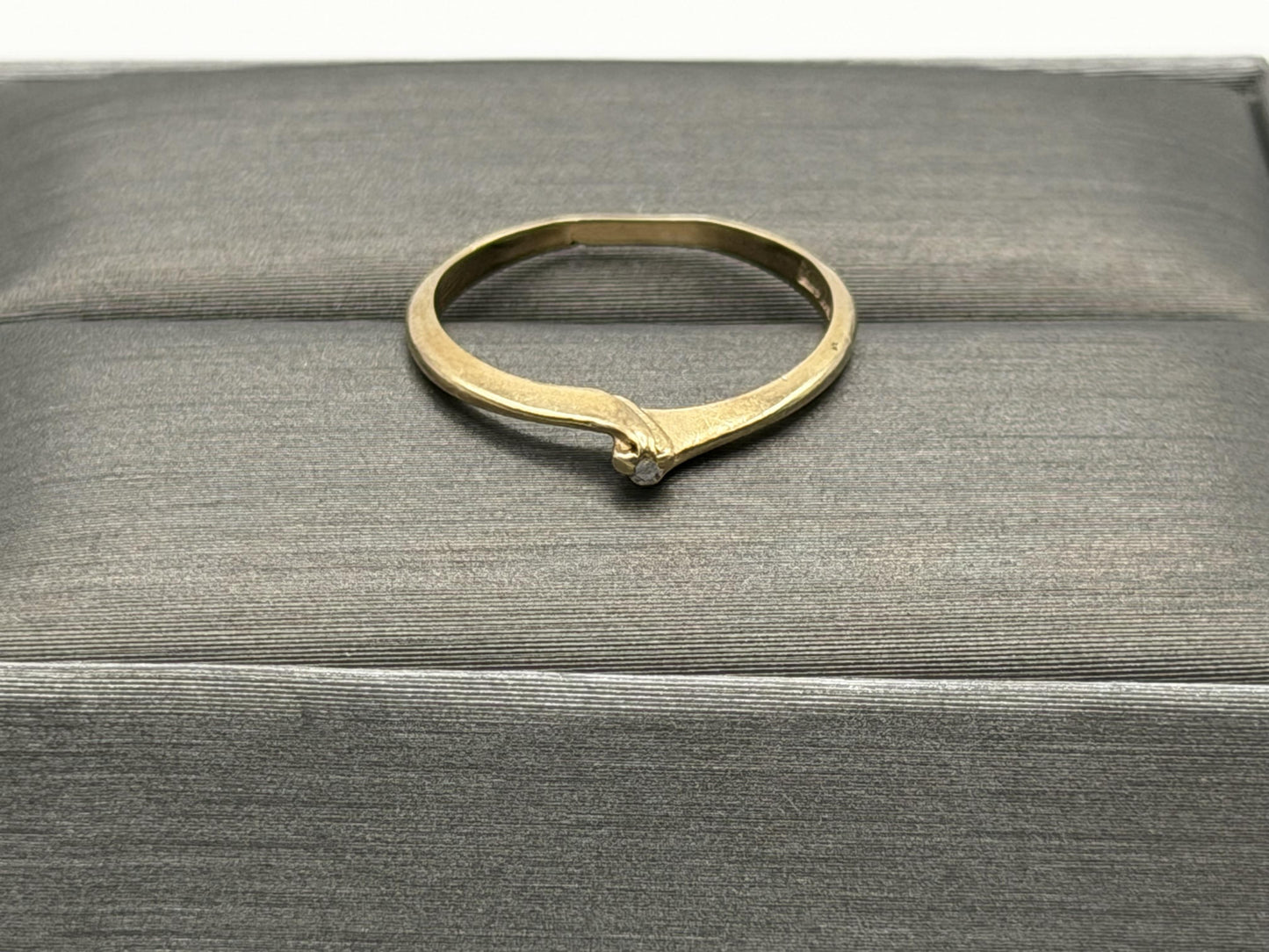14K Gold Diamond Ring Minimalist Dainty Solitaire love Promise Ring