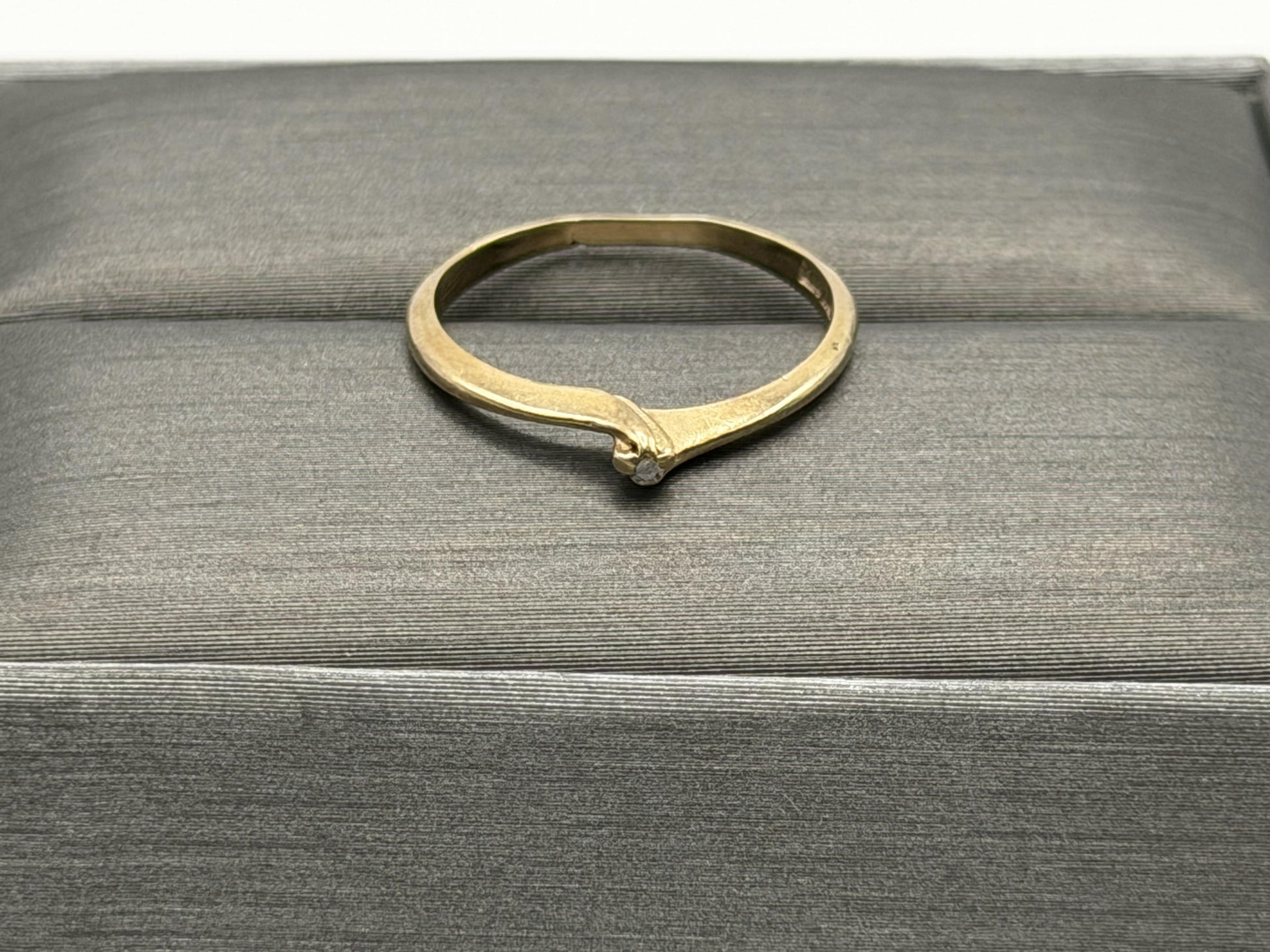 14K Gold Diamond Ring Minimalist Dainty Solitaire love Promise Ring