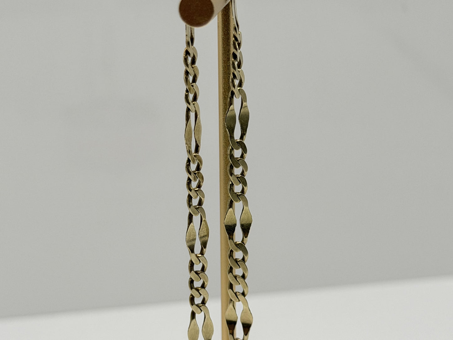 Vintage 10k Yellow Gold figaro Link Bracelet 7"