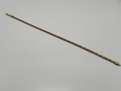 14k Vintage Gold 8.4 grams Multi-Row Bracelet 8.5 "