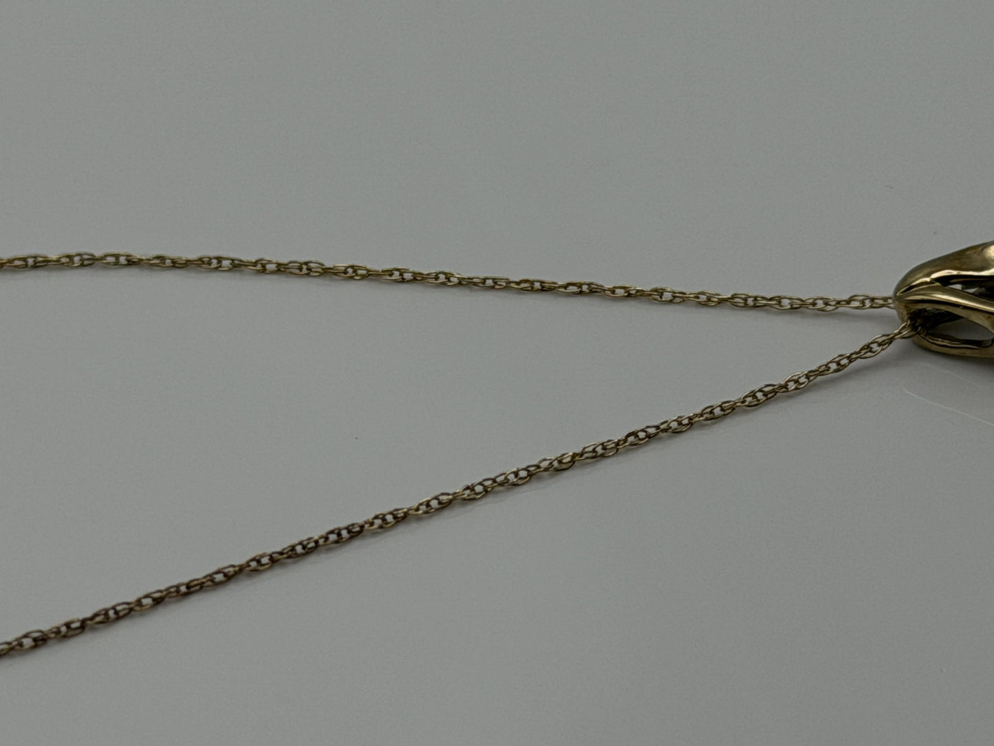 10k Yellow Gold Amethyst Diamond Pendant Necklace 18" Chain