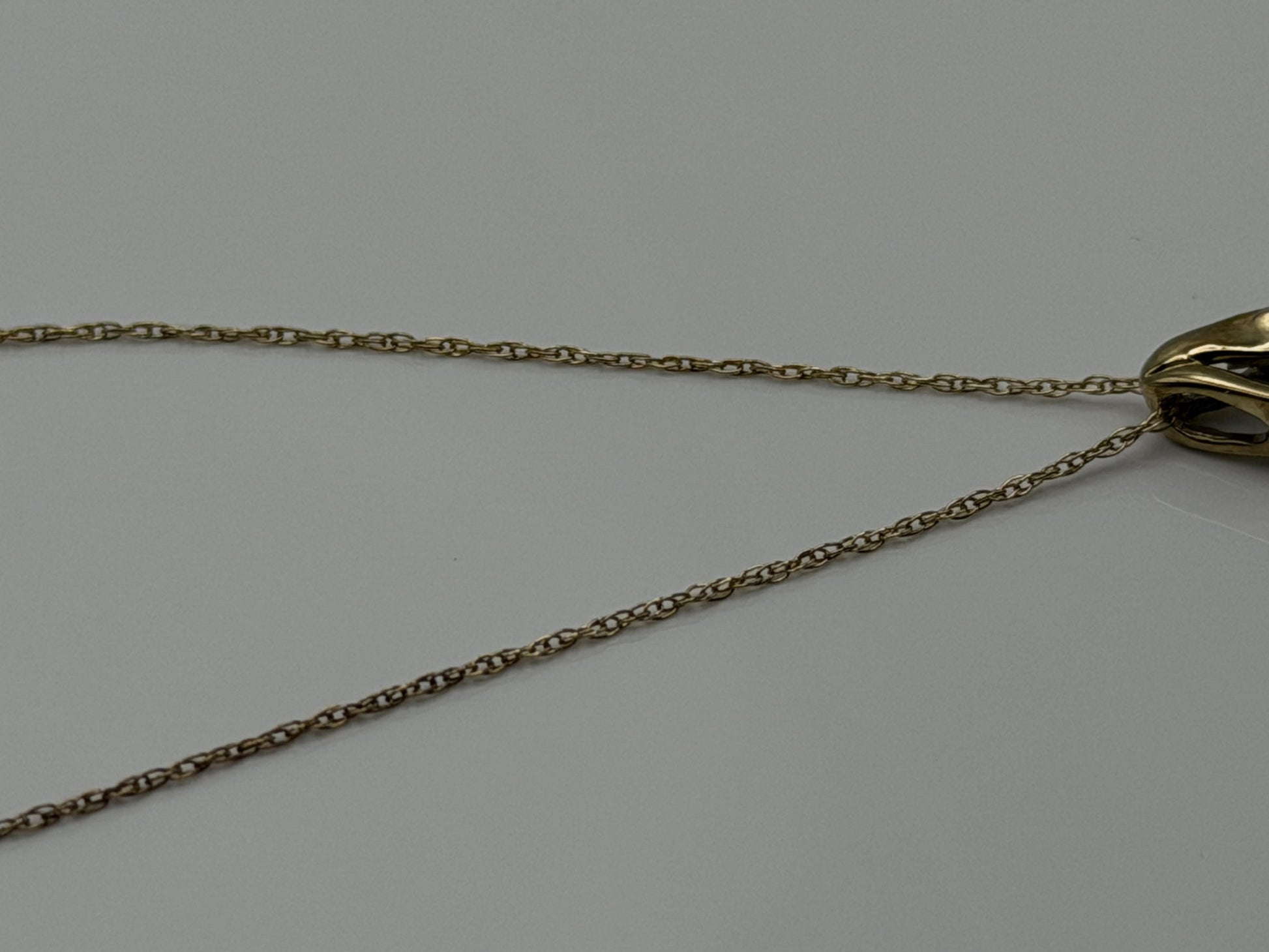 10k Yellow Gold Amethyst Diamond Pendant Necklace 18" Chain