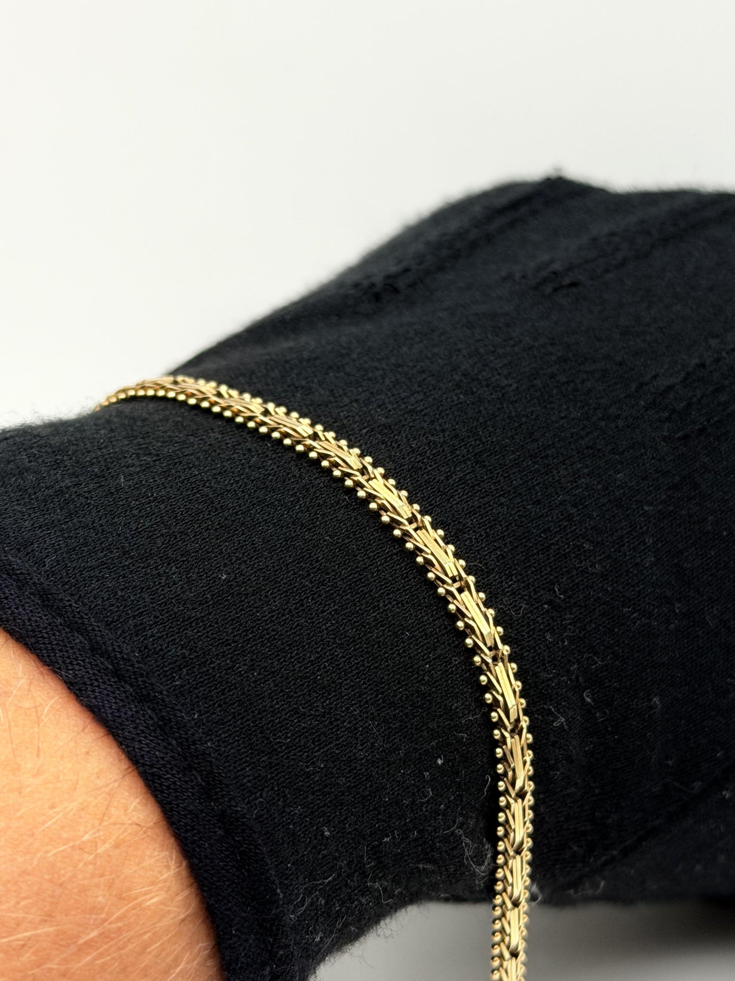 14k Vintage Gold 8.4 grams Multi-Row Bracelet 8.5 "