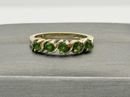 Vintage 14k Yellow Gold Emerald Ring