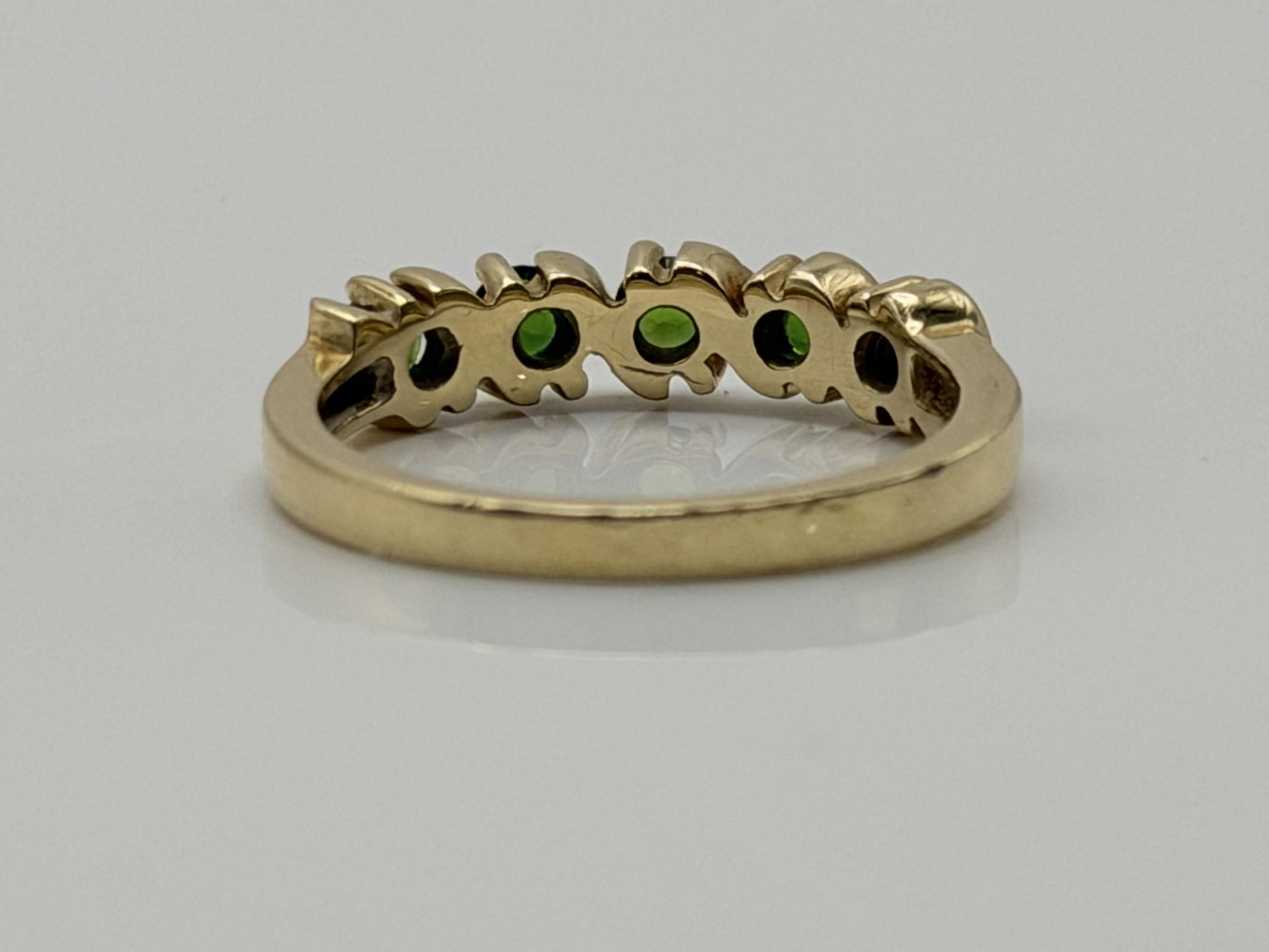 Vintage 14k Yellow Gold Emerald Ring