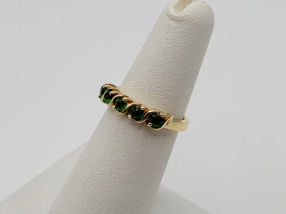 Vintage 14k Yellow Gold Emerald Ring