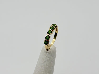 Vintage 14k Yellow Gold Emerald Ring