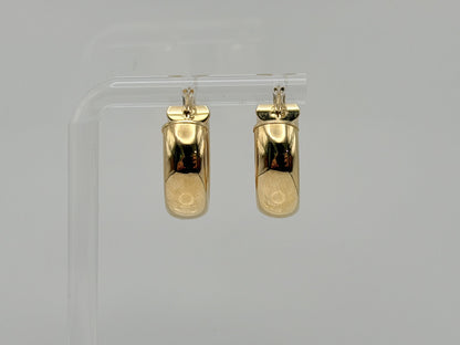 14k Gold Huggie Hoop Earrings