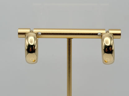 14k Gold Huggie Hoop Earrings