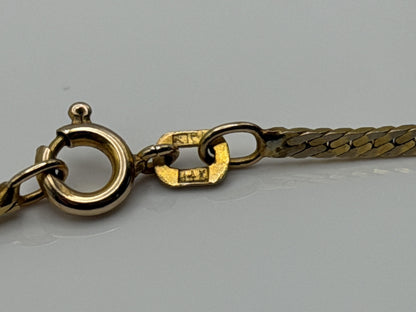 Heavy 14k Gold Flat 27" Italy Chain 9.3gr Chain Necklace