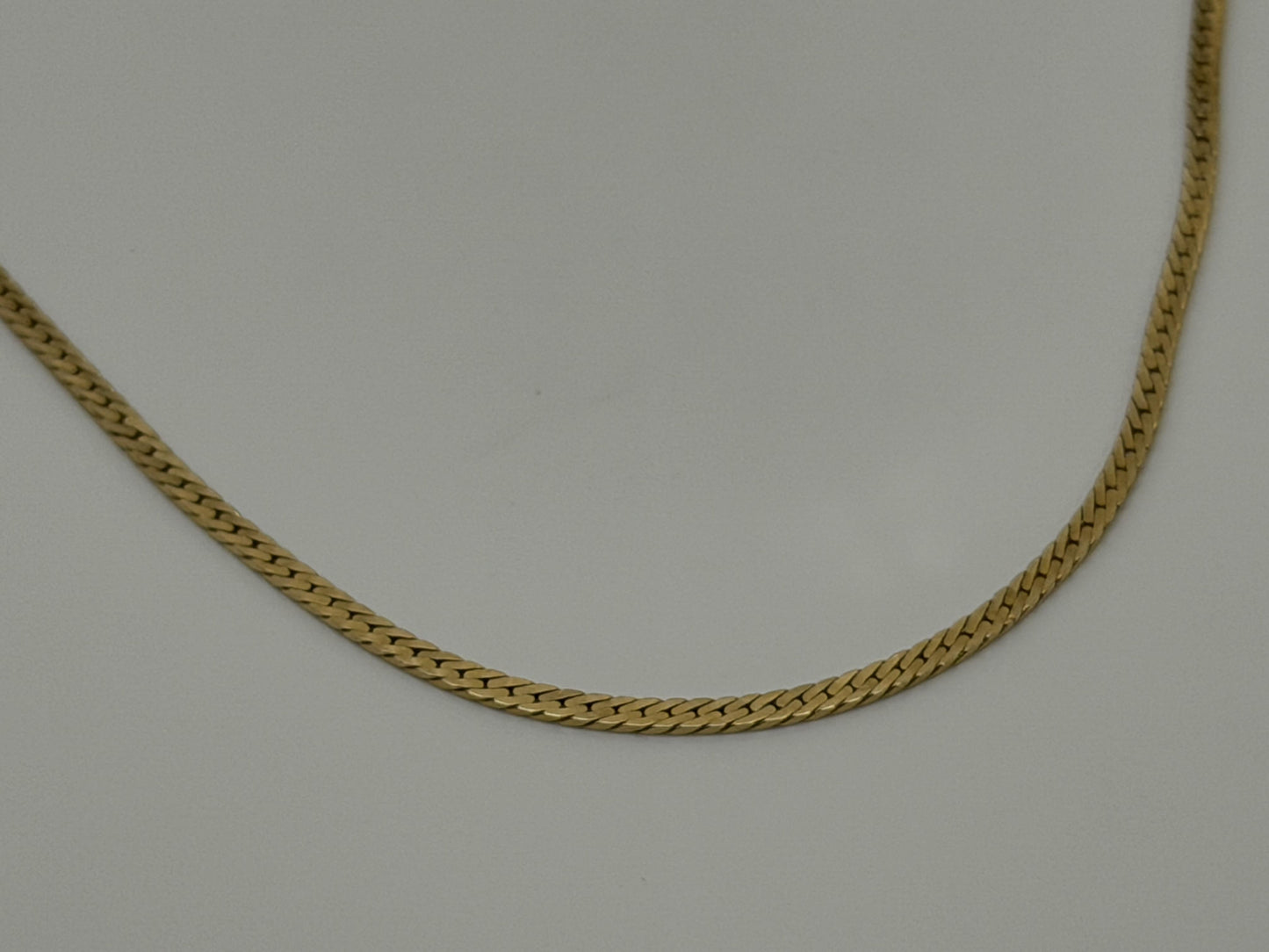 Heavy 14k Gold Flat 27" Italy Chain 9.3gr Chain Necklace