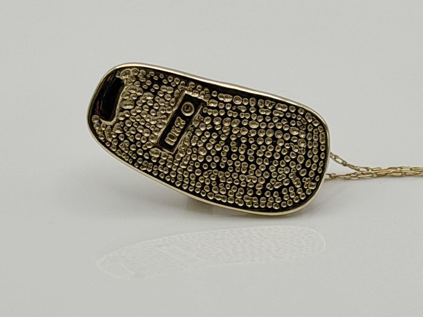Black Hills Gold 10k Flip Flop Necklace Pendant 18" Solid Gold Beach Pendant