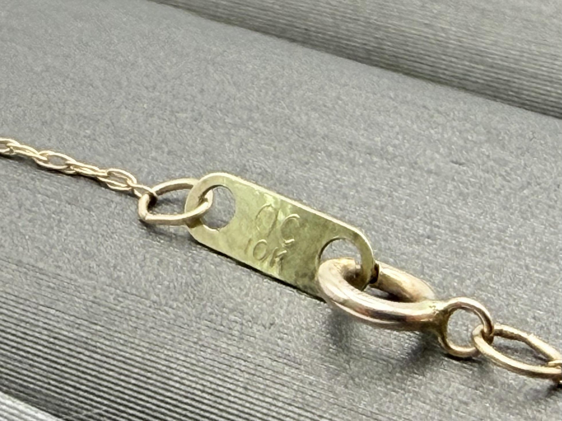 Black Hills Gold 10k Flip Flop Necklace Pendant 18" Solid Gold Beach Pendant