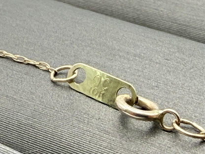 Black Hills Gold 10k Flip Flop Necklace Pendant 18" Solid Gold Beach Pendant