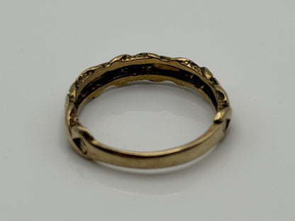10k Black Hills Gold Vine Leaf Love Ring Wedding Band Anniversary Rose Gold