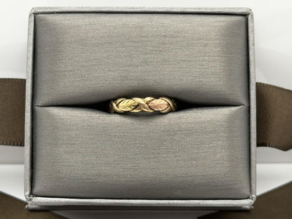 10k Black Hills Gold Vine Leaf Love Ring Wedding Band Anniversary Rose Gold