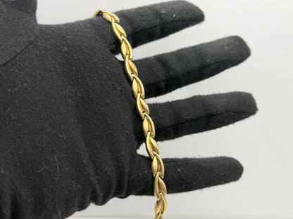 Unique 10k Yellow Gold Wheat Link Bracelet 5.5 gr Chain