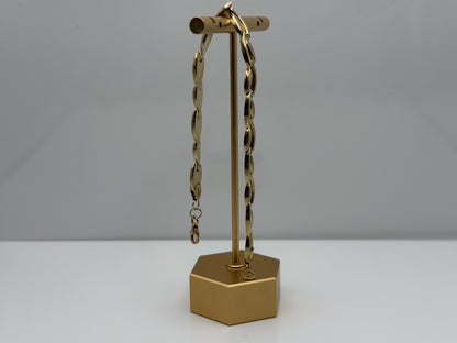 Unique 10k Yellow Gold Wheat Link Bracelet 5.5 gr Chain