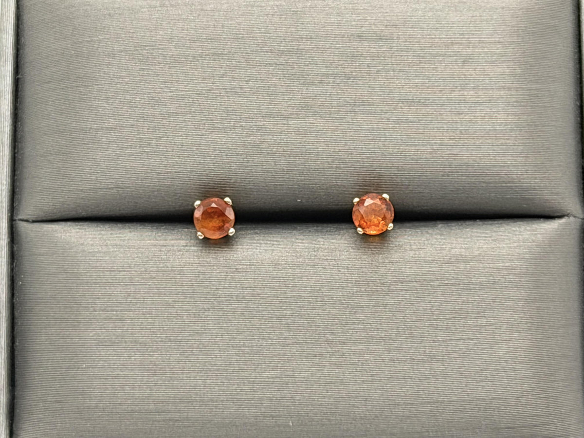 14k Yellow Gold Citrine Studs
