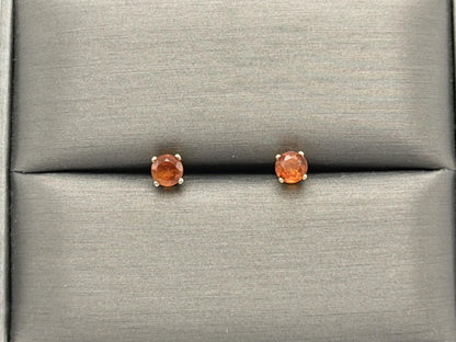 14k Yellow Gold Citrine Studs