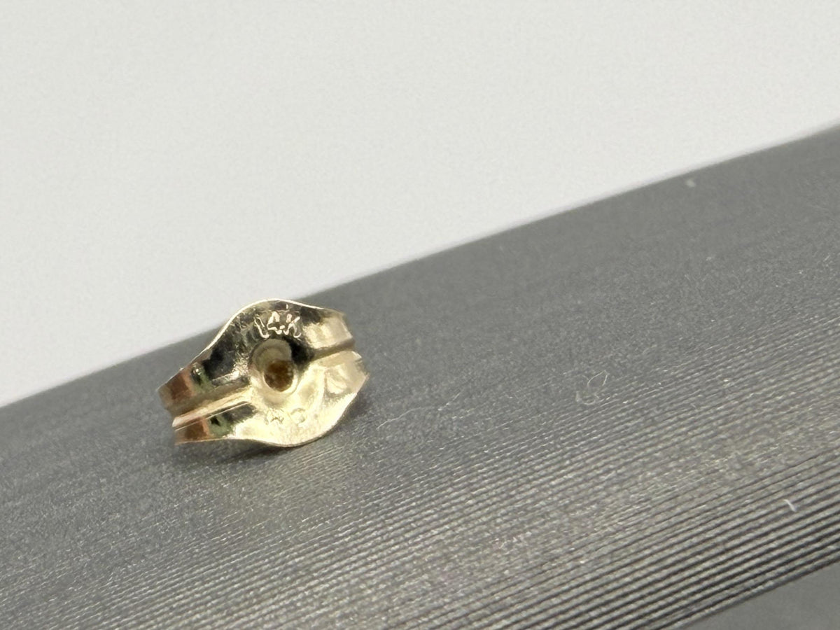 14k Yellow Gold Citrine Studs