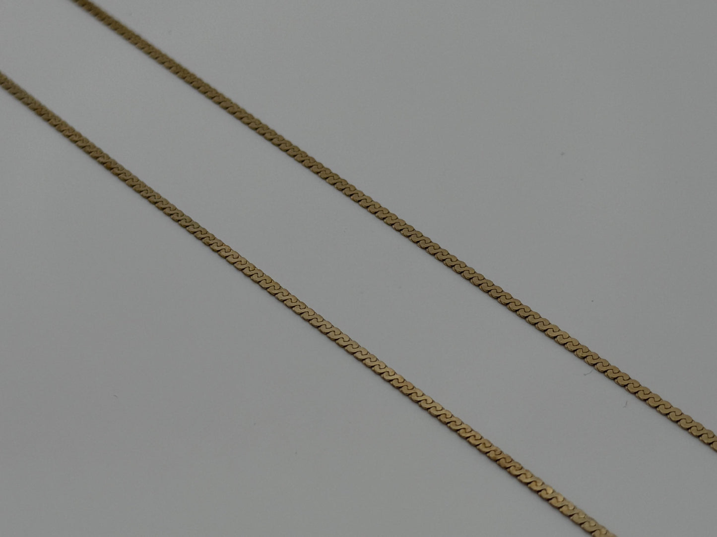 14K Yellow Gold Box Chain Necklace 18 Inch Solid Gold Chain