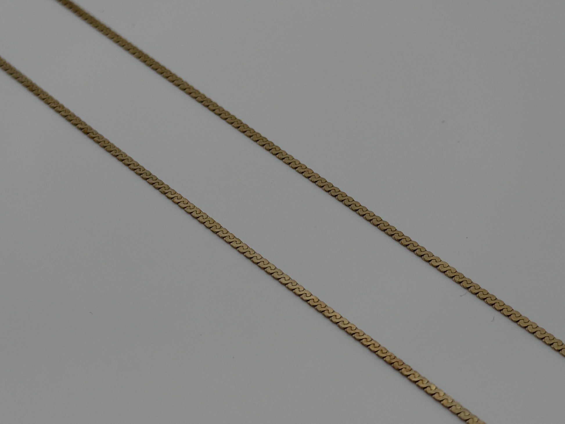 14K Yellow Gold Box Chain Necklace 18 Inch Solid Gold Chain