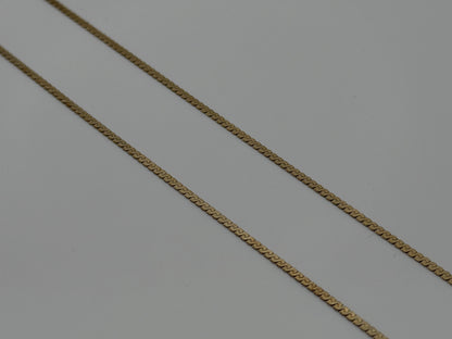 14K Yellow Gold Box Chain Necklace 18 Inch Solid Gold Chain