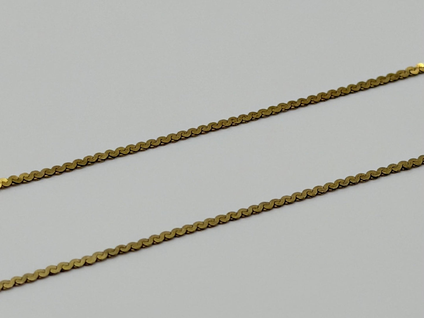 14K Yellow Gold Dainty Chain Bracelet, Minimalist Fine Gold Bracelet 7 Inch
