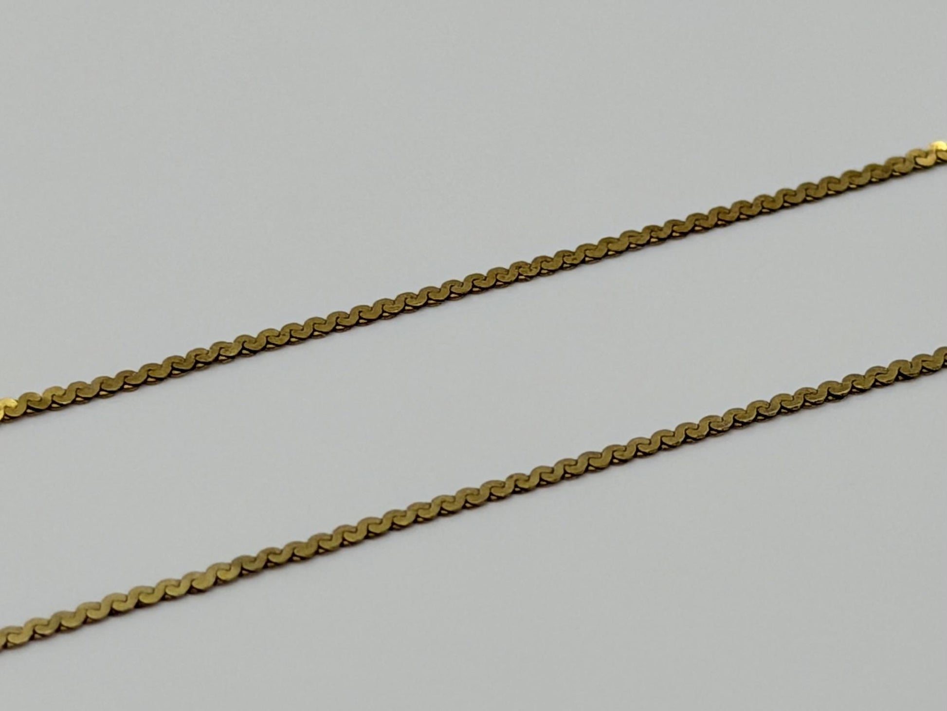 14K Yellow Gold Dainty Chain Bracelet, Minimalist Fine Gold Bracelet 7 Inch