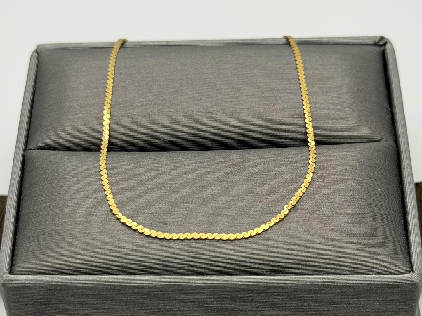 14K Yellow Gold Dainty Chain Bracelet, Minimalist Fine Gold Bracelet 7 Inch