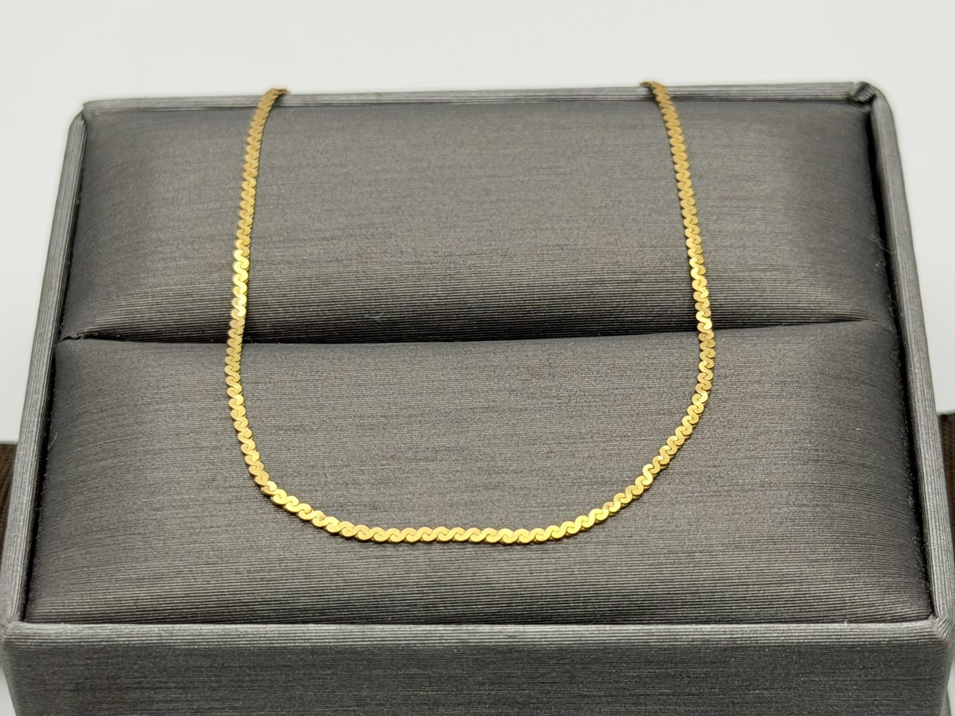 14K Yellow Gold Dainty Chain Bracelet, Minimalist Fine Gold Bracelet 7 Inch