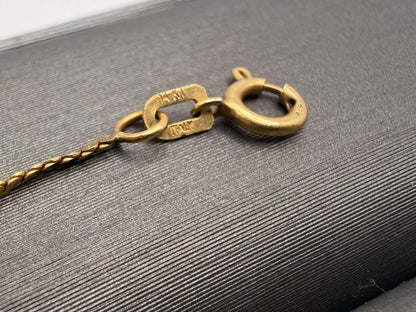 14K Yellow Gold Dainty Chain Bracelet, Minimalist Fine Gold Bracelet 7 Inch