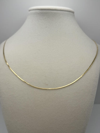 14K Yellow Gold Chain Necklace 20 Inch Fine Gold Chain.Layering Necklace.