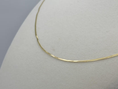 14K Yellow Gold Chain Necklace 20 Inch Fine Gold Chain.Layering Necklace.