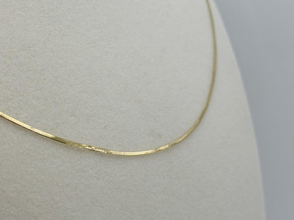 14K Yellow Gold Chain Necklace 20 Inch Fine Gold Chain.Layering Necklace.