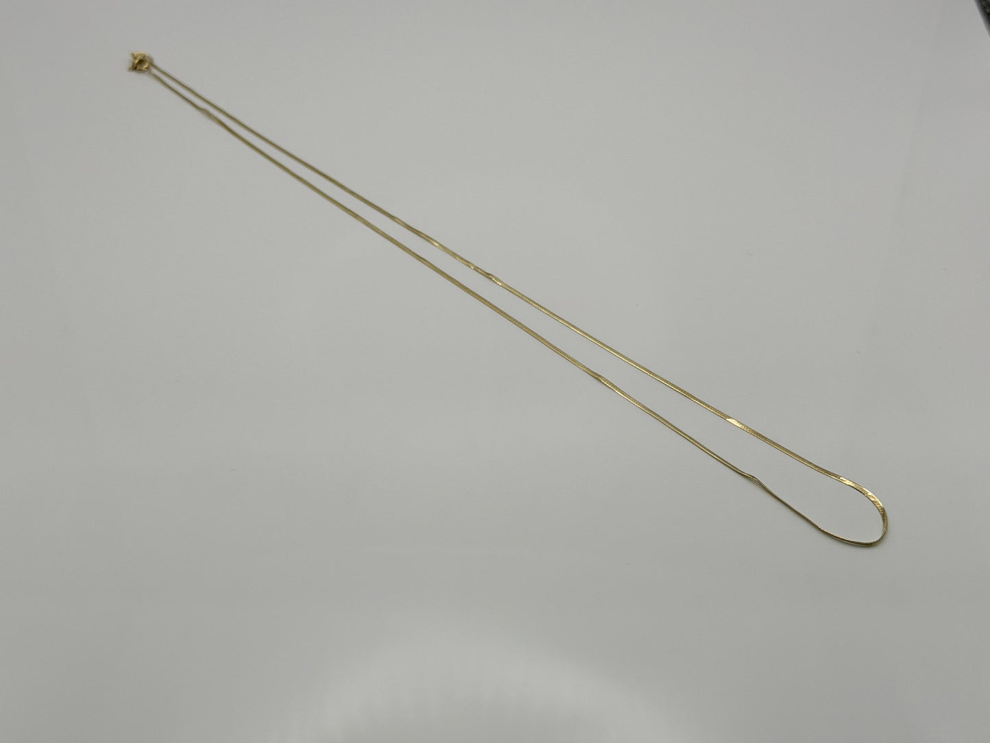 14K Yellow Gold Chain Necklace 20 Inch Fine Gold Chain.Layering Necklace.