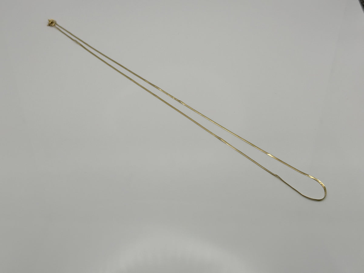 14K Yellow Gold Chain Necklace 20 Inch Fine Gold Chain.Layering Necklace.