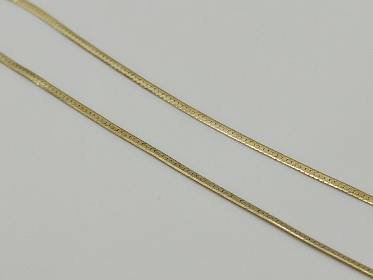 14K Yellow Gold Chain Necklace 20 Inch Fine Gold Chain.Layering Necklace.