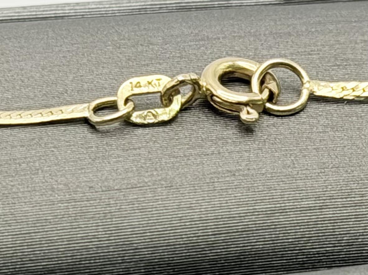 14K Yellow Gold Chain Necklace 20 Inch Fine Gold Chain.Layering Necklace.