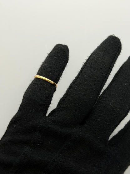J.R. Woods Two-Tone Gold Wedding Band 18K White Gold 10K Yellow Gold Ring