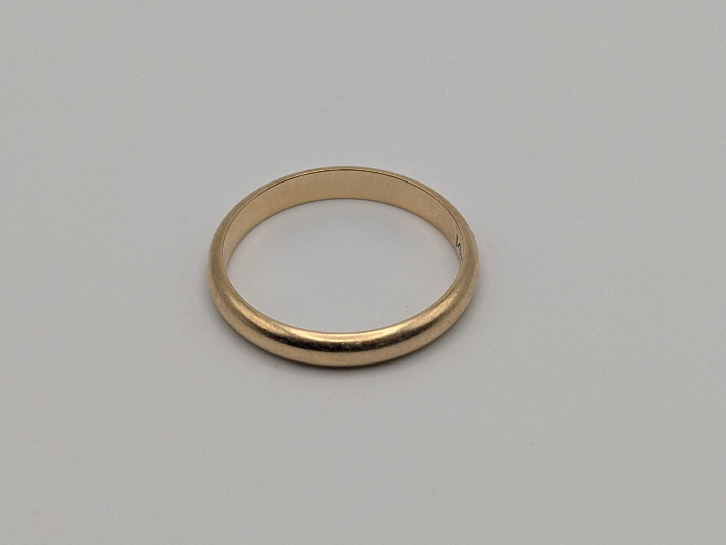 Vintage Wedding Ring 14K Yellow Gold Wedding Band 3.3mm Comfort Fit Ring