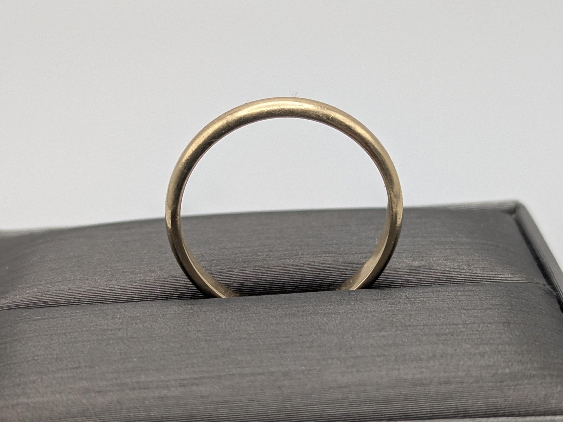 Vintage Wedding Ring 14K Yellow Gold Wedding Band 3.3mm Comfort Fit Ring
