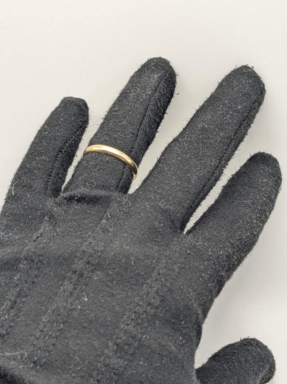 Vintage Wedding Ring 14K Yellow Gold Wedding Band 3.3mm Comfort Fit Ring