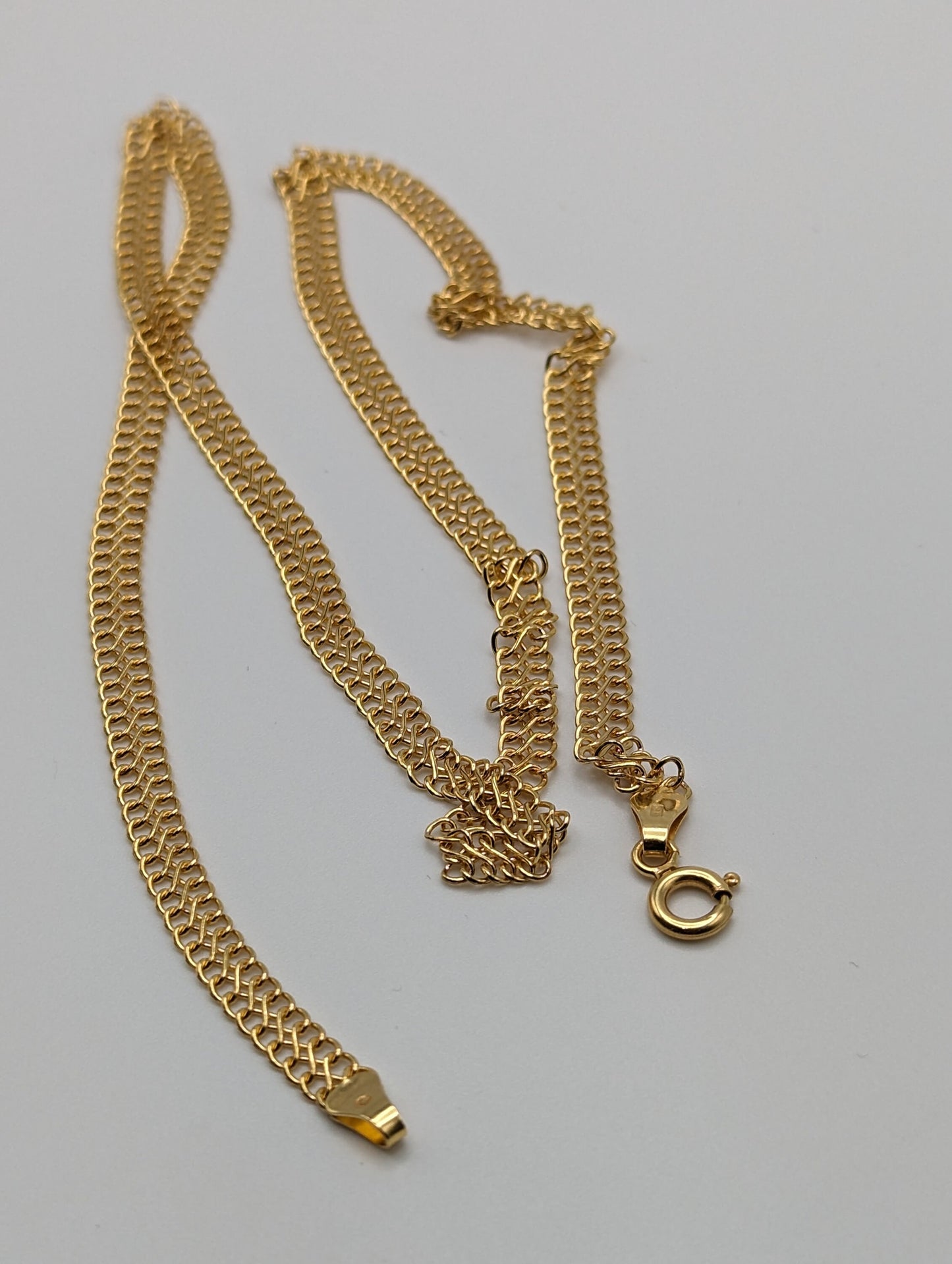 14k Infinity Link Bismark S Link Italian Chain 753 AR 14k Yellow Gold Italian Infinity Chain 19"